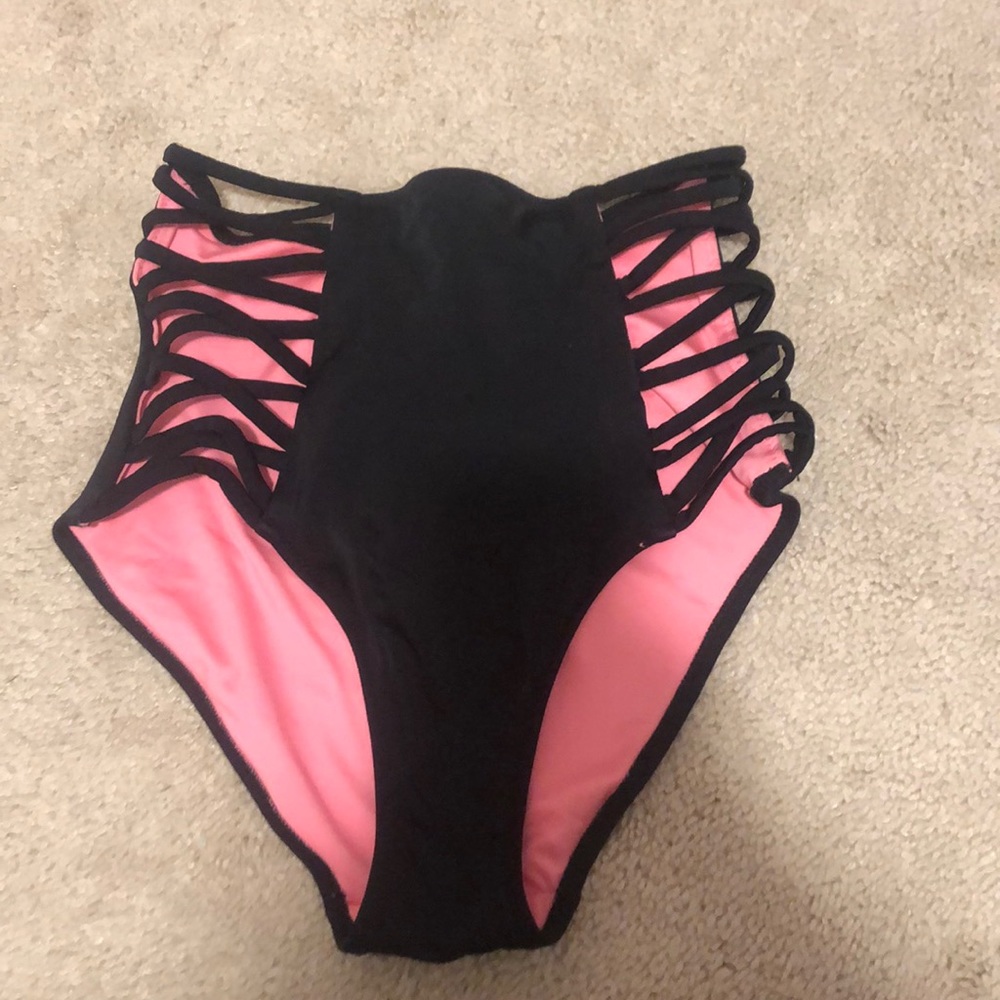 Only worn once- high rise bikini bottoms
